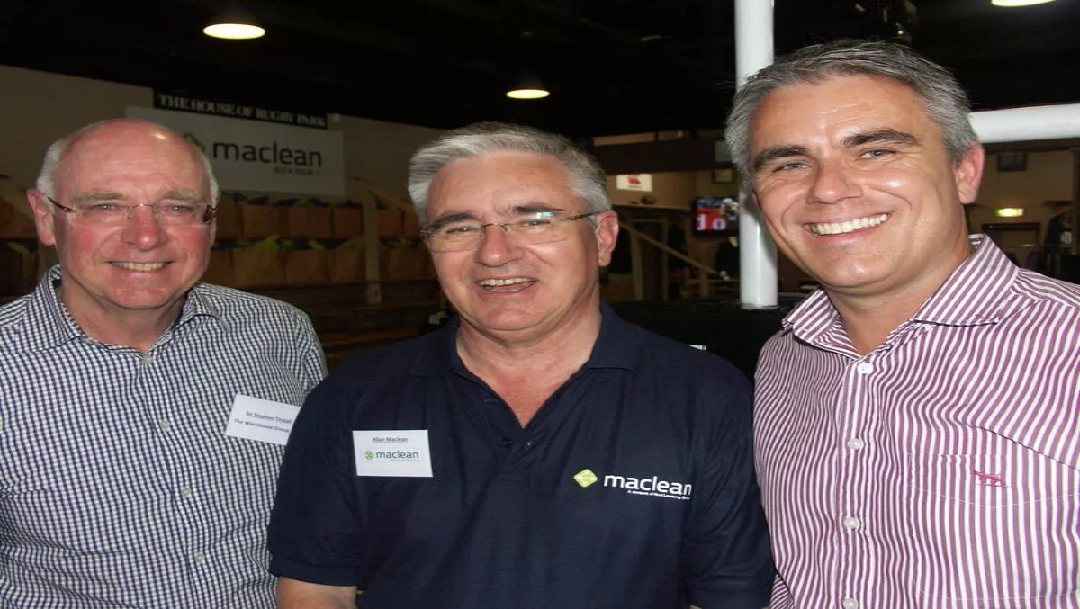 Celebrating Maclean toasts Noel Leeming sale