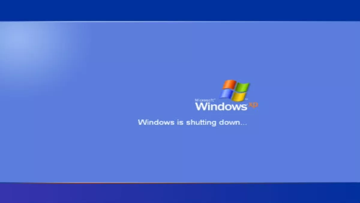 Windows XP shuts down for final time...