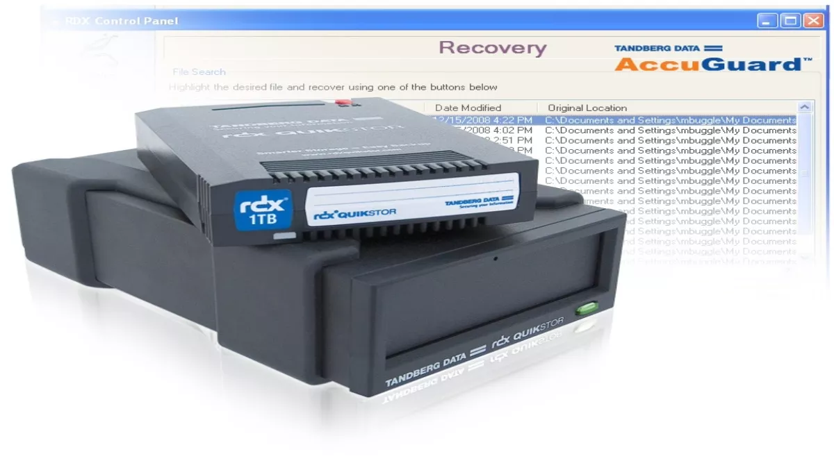 Tandberg Data increases RDX cartridge capacity to 1TB