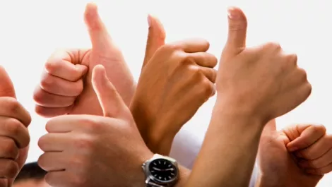 Business thumbs up