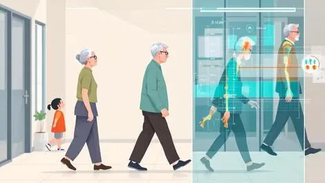 Elderly people walking care center taiwan health monitoring technology