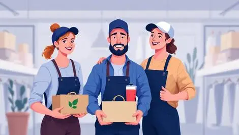 Three australian small business owners with eco friendly products parcels