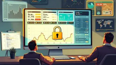 Computer dashboard fluctuating graphs betting odds lock fraud prevention sportsbook