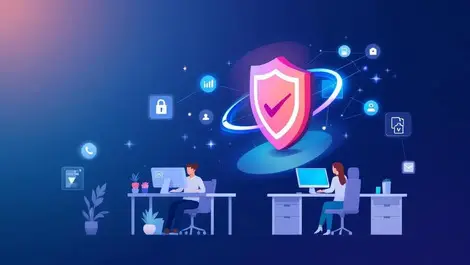 Managed security services protecting office employees from cyber threats