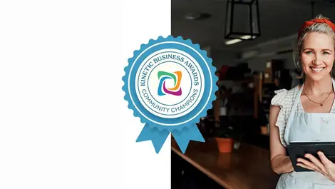 Kinetic business community champion woman local business owner overlap