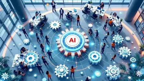 Uk corporate office ai orchestration teams to central workflow hub
