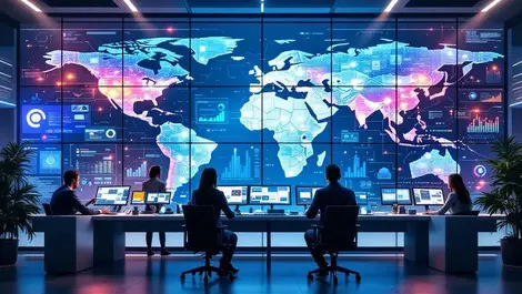 Ai driven global hq control room cloud dashboards consumer goods